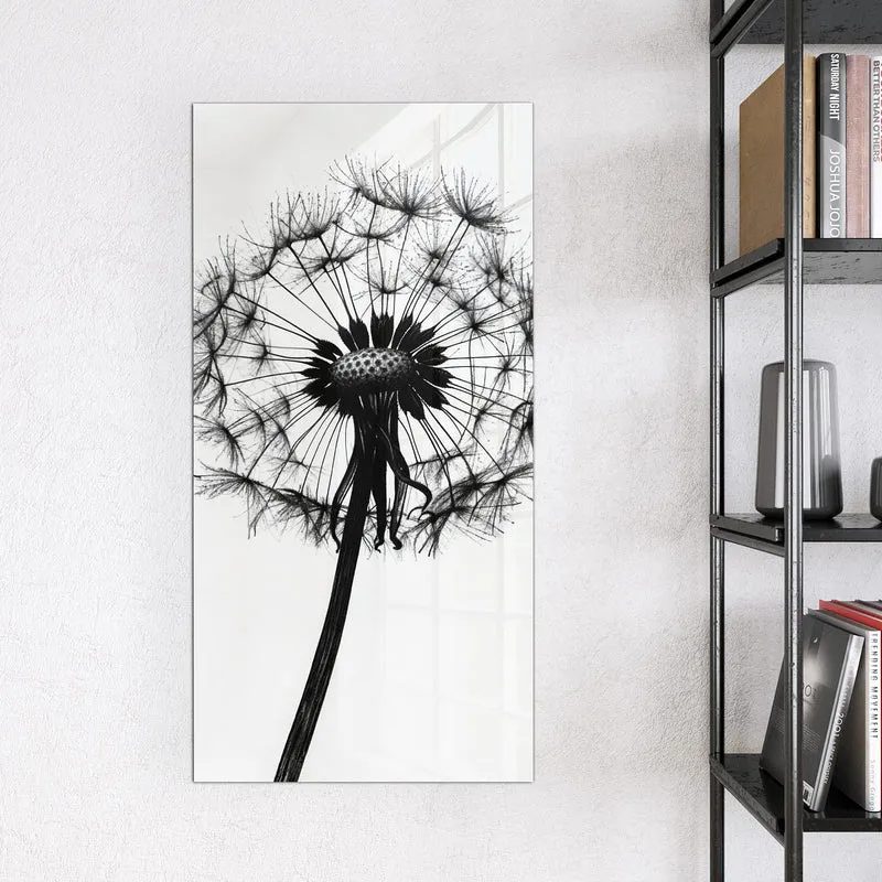 Magnettafel - Pusteblume auf Weiß