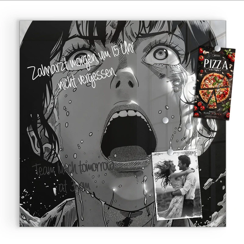 Magnettafel - Manga-Schrei