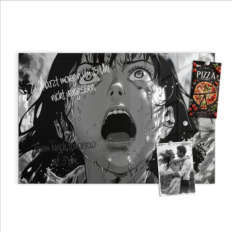 Magnettafel - Manga-Schrei
