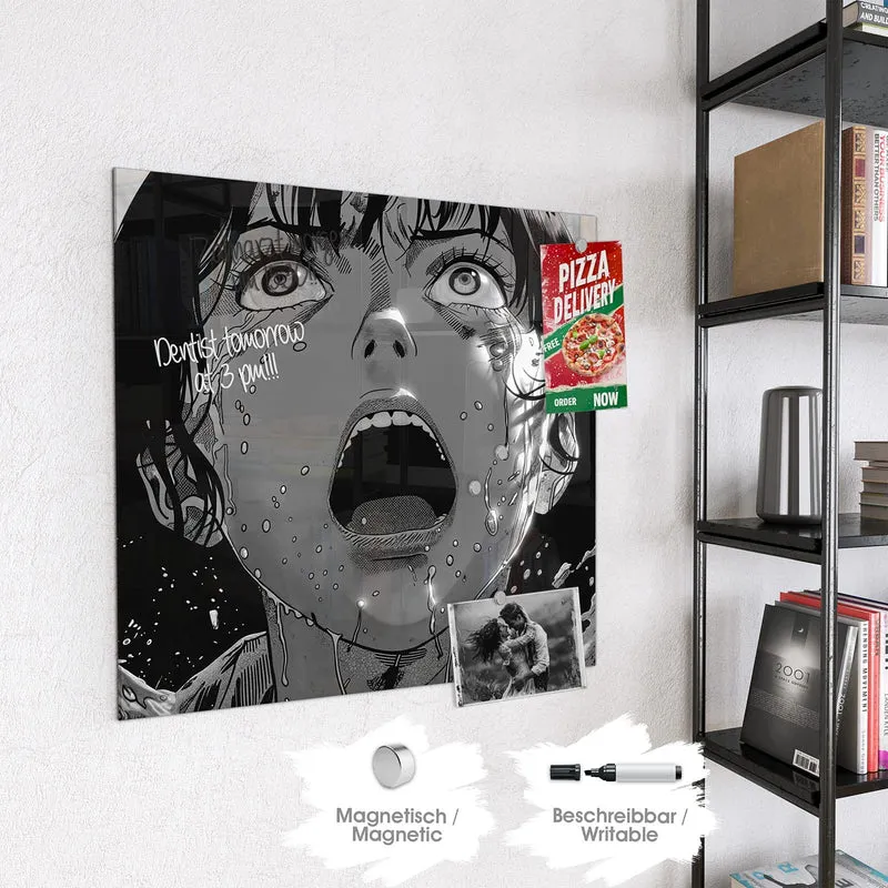 Magnettafel - Manga-Schrei