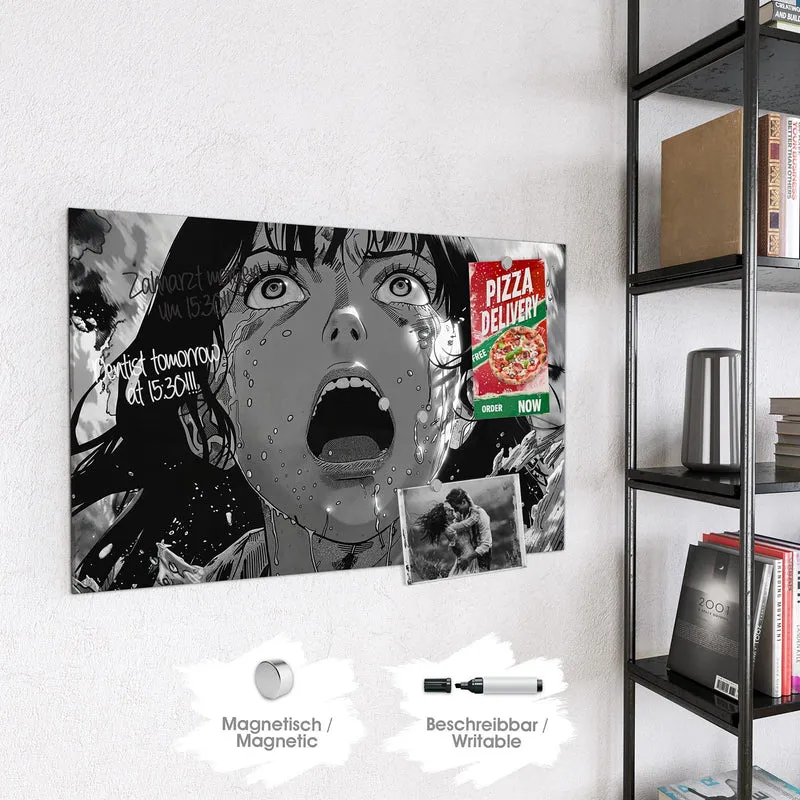 Magnettafel - Manga-Schrei