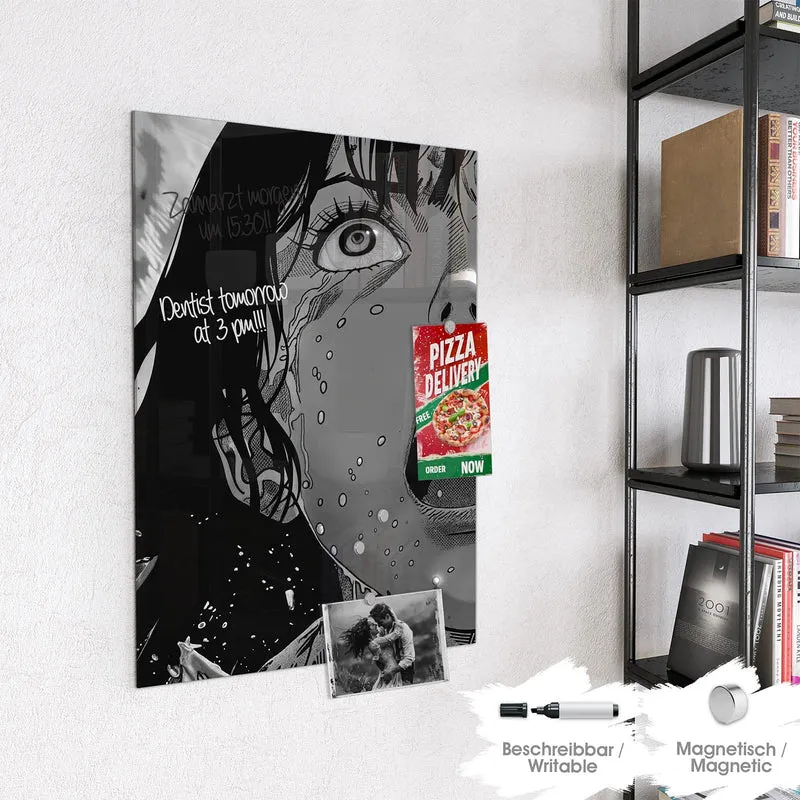 Magnettafel - Manga-Schrei