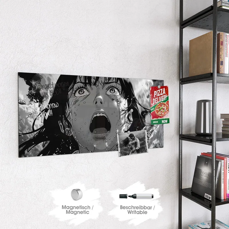 Magnettafel - Manga-Schrei