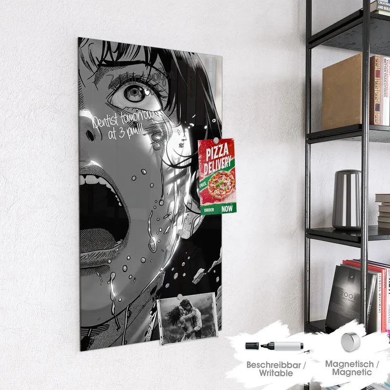Magnettafel - Manga-Schrei