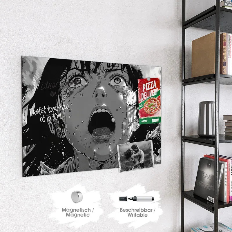 Magnettafel - Manga-Schrei