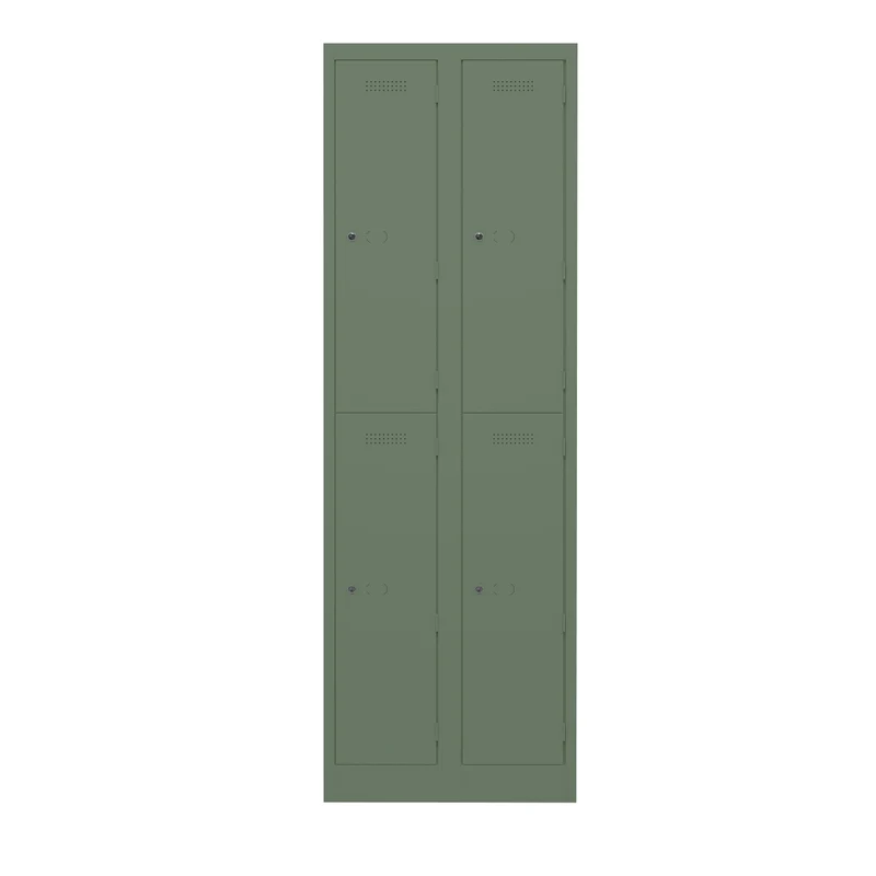 Garderobenschrank Primary Locker | 2 Abteile mit je 2 Fächern übereinander
