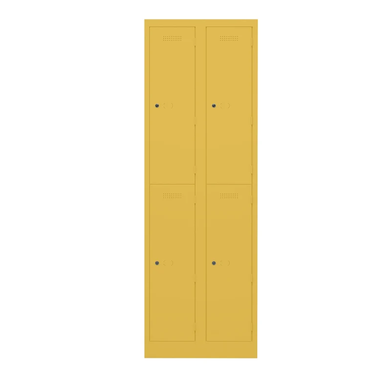 Garderobenschrank Primary Locker | 2 Abteile mit je 2 Fächern übereinander