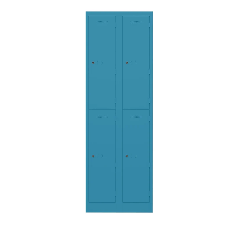 Garderobenschrank Primary Locker | 2 Abteile mit je 2 Fächern übereinander