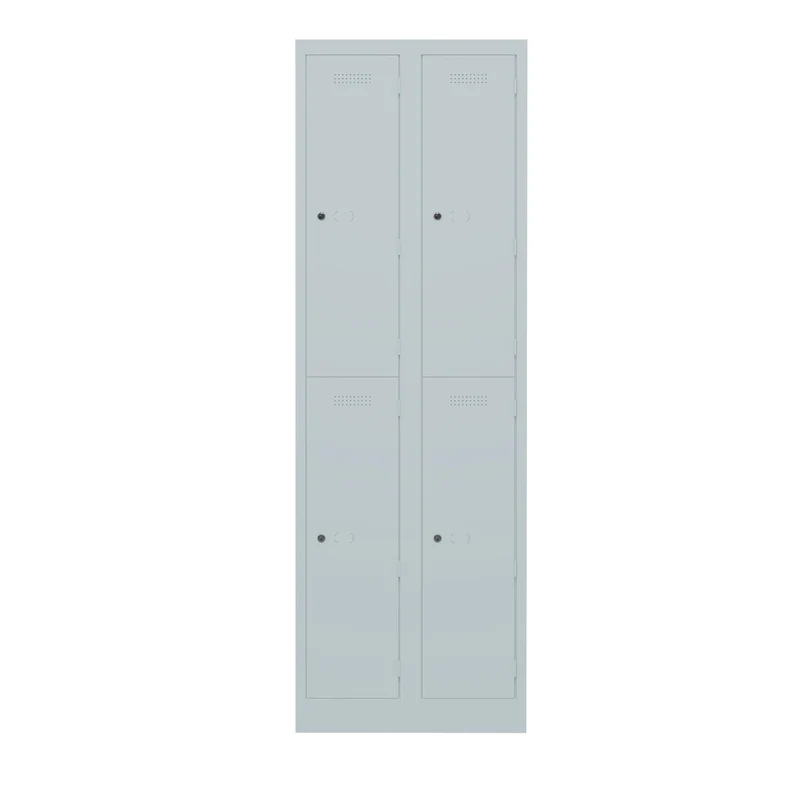 Garderobenschrank Primary Locker | 2 Abteile mit je 2 Fächern übereinander