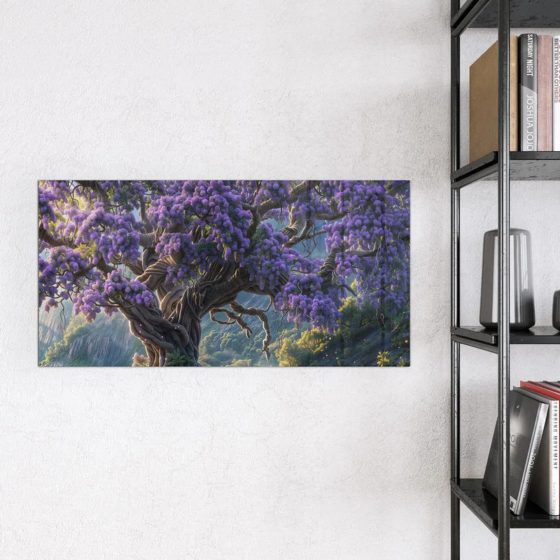 Magnettafel - Baum in Fliederblüte