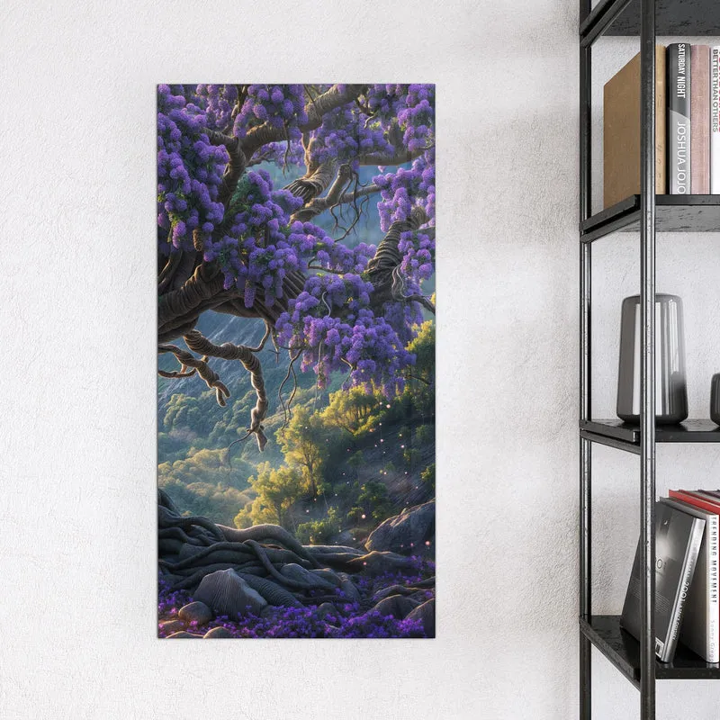 Magnettafel - Baum in Fliederblüte