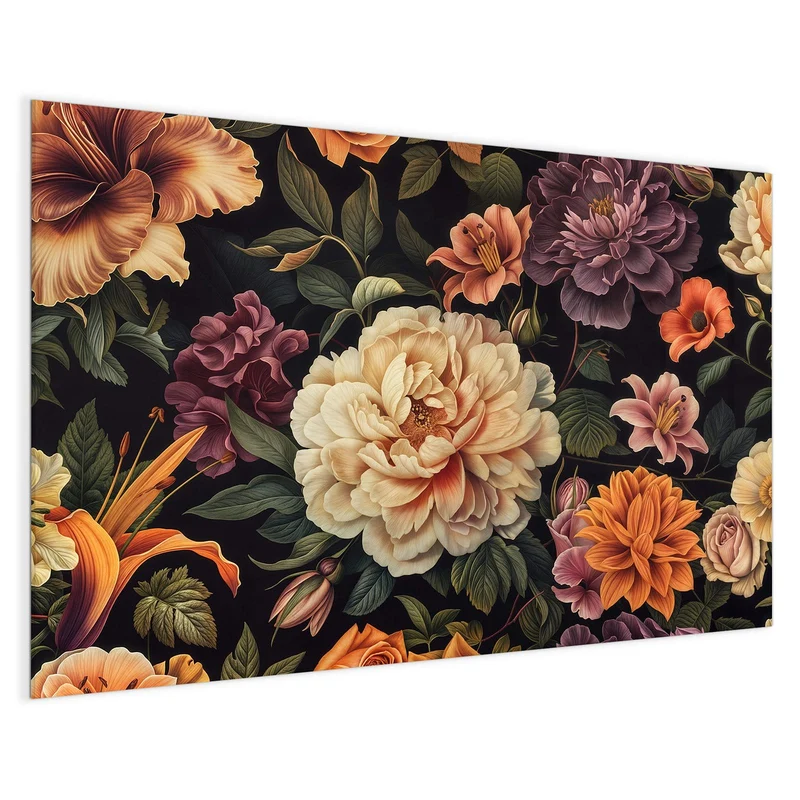 Magnettafel - Barocke Blüten
