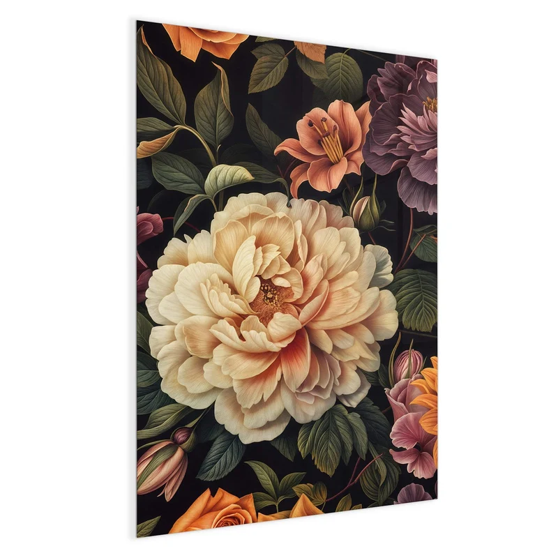Magnettafel - Barocke Blüten
