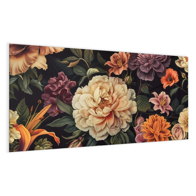 Magnettafel - Barocke Blüten