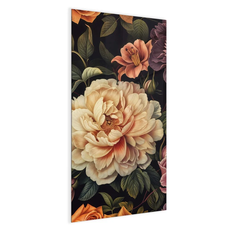 Magnettafel - Barocke Blüten
