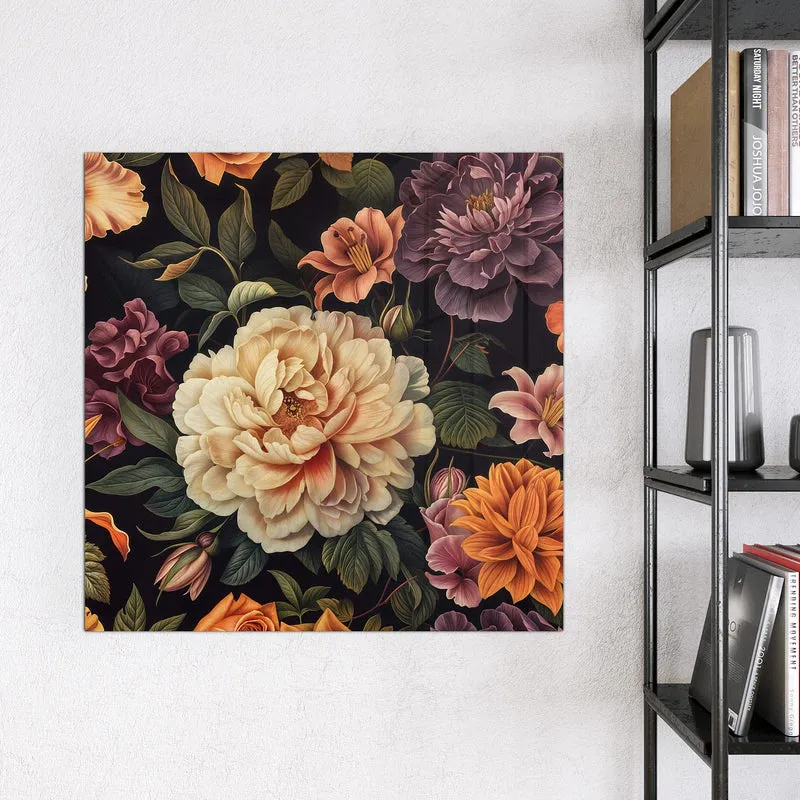Magnettafel - Barocke Blüten