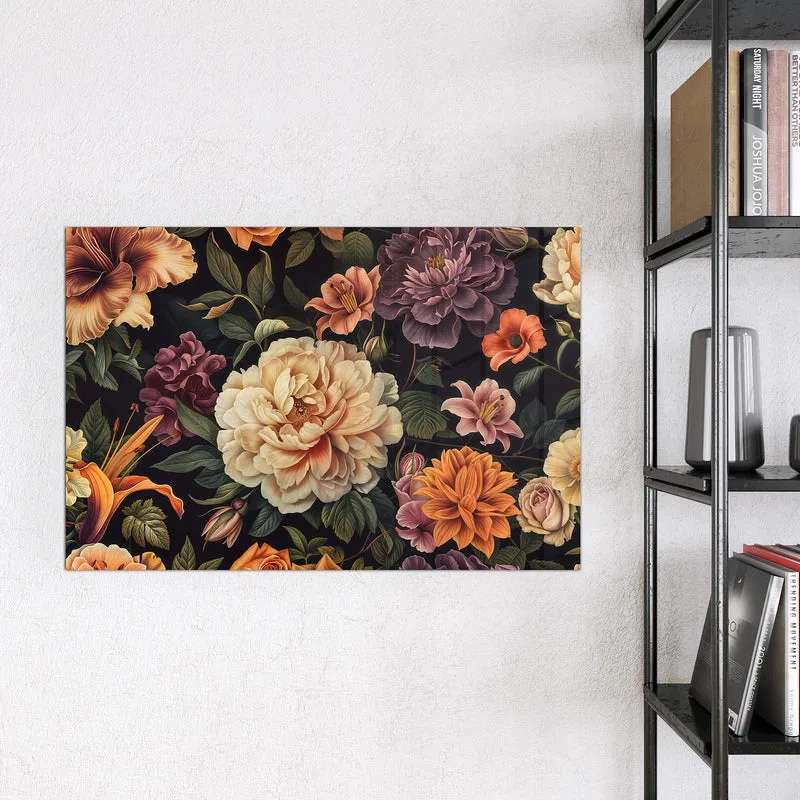 Magnettafel - Barocke Blüten