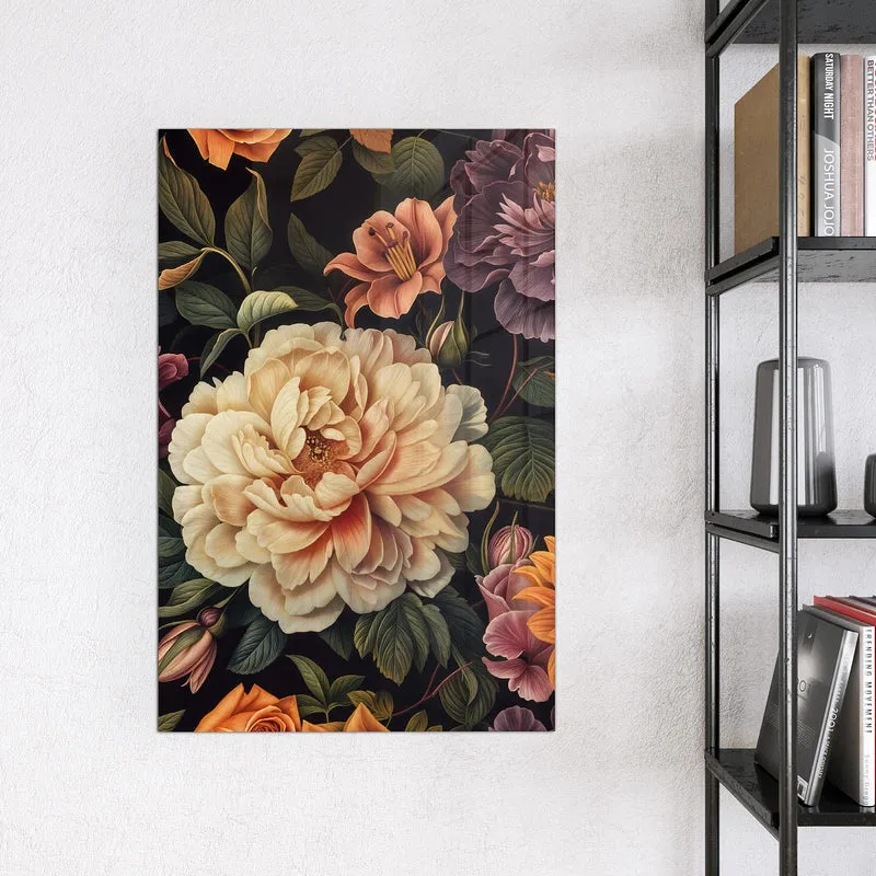Magnettafel - Barocke Blüten