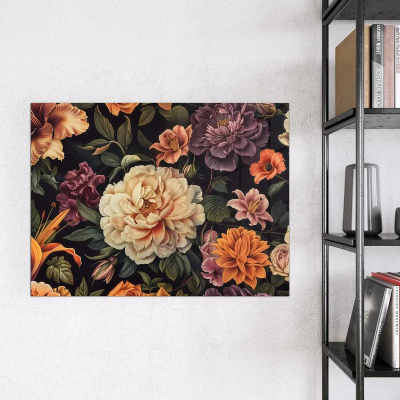 Magnettafel - Barocke Blüten