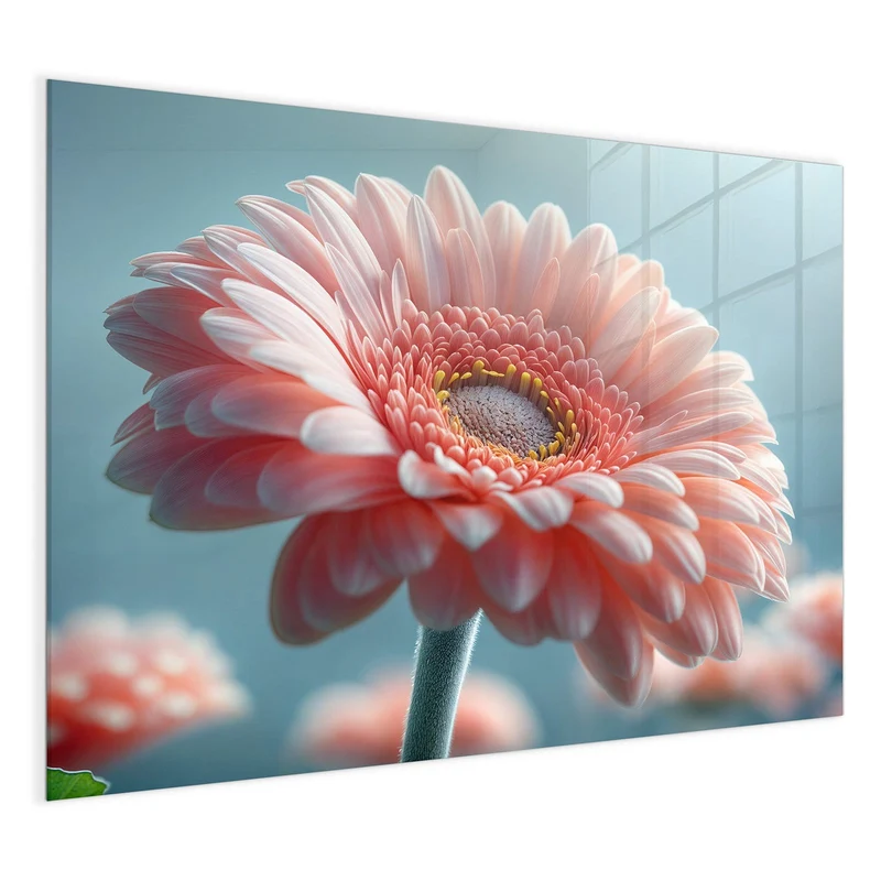 Magnettafel - Rosa Gerbera