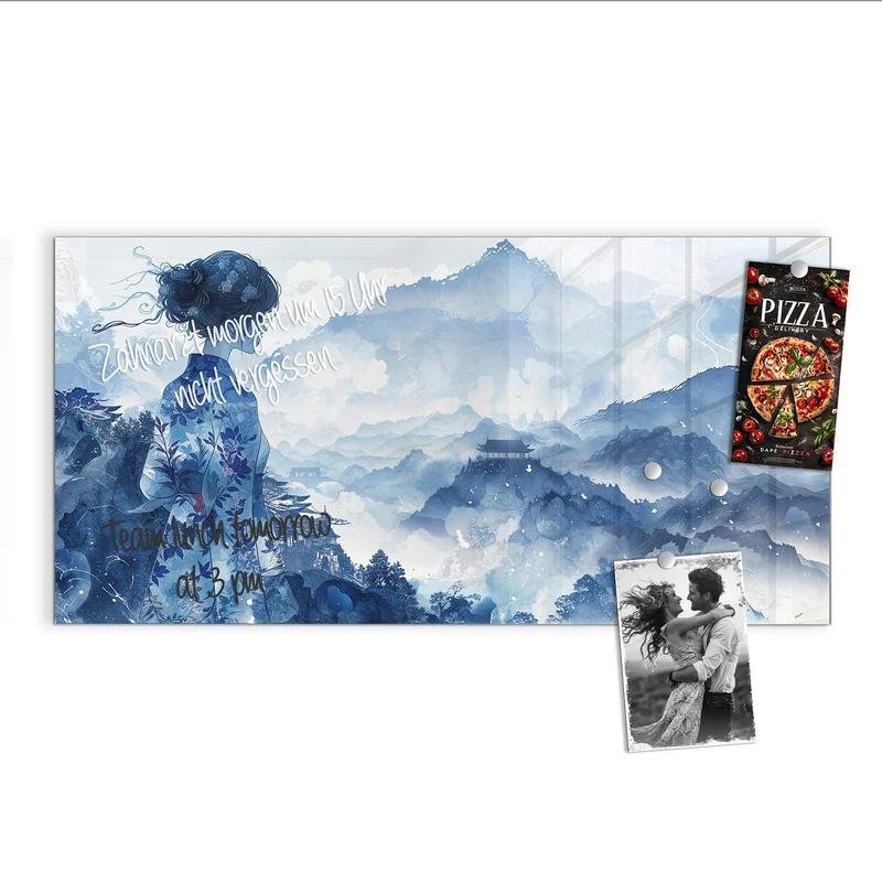 Magnettafel - Frau im Kimono
