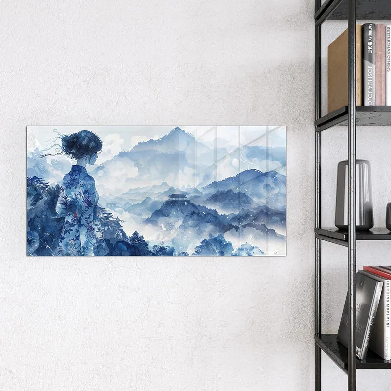 Magnettafel - Frau im Kimono
