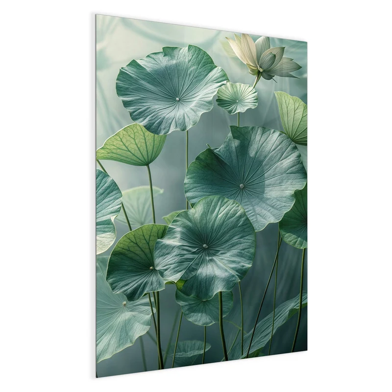 Magnettafel - Lotusblätter in Grün