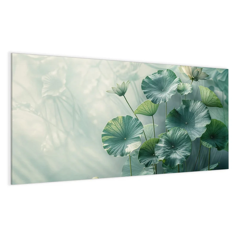 Magnettafel - Lotusblätter in Grün