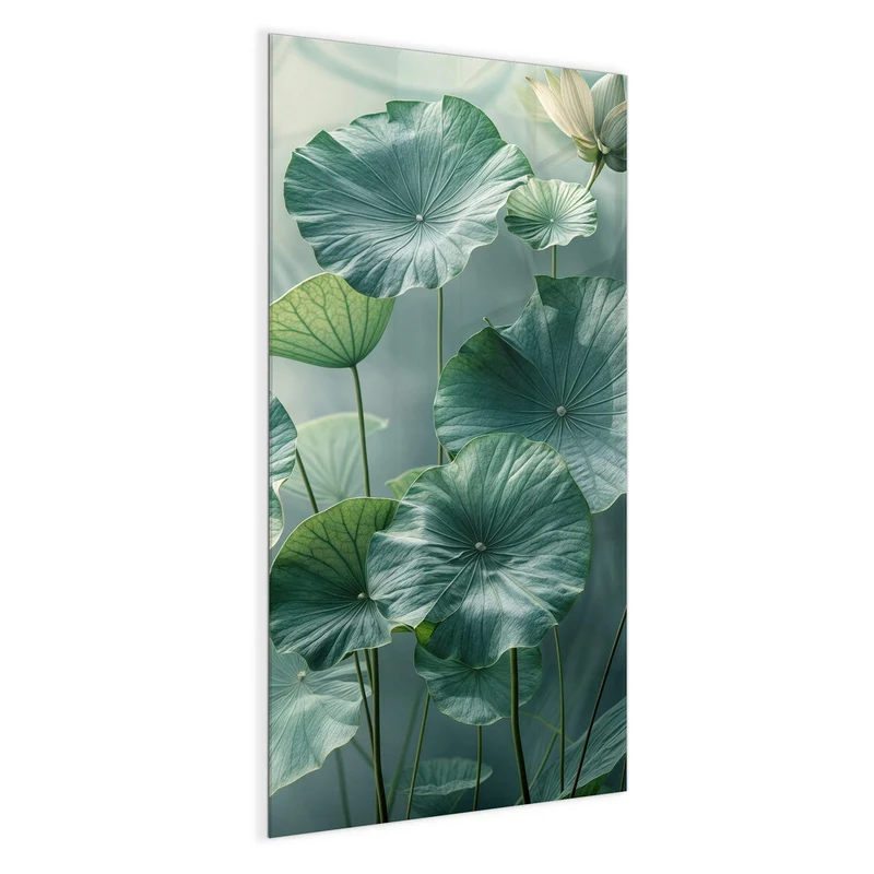 Magnettafel - Lotusblätter in Grün