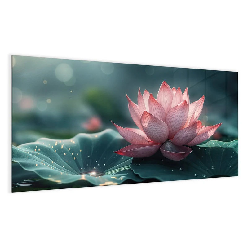 Magnettafel - Rosa Lotusblüte