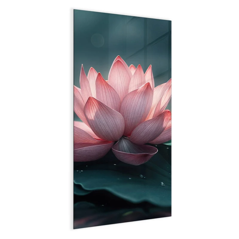 Magnettafel - Rosa Lotusblüte