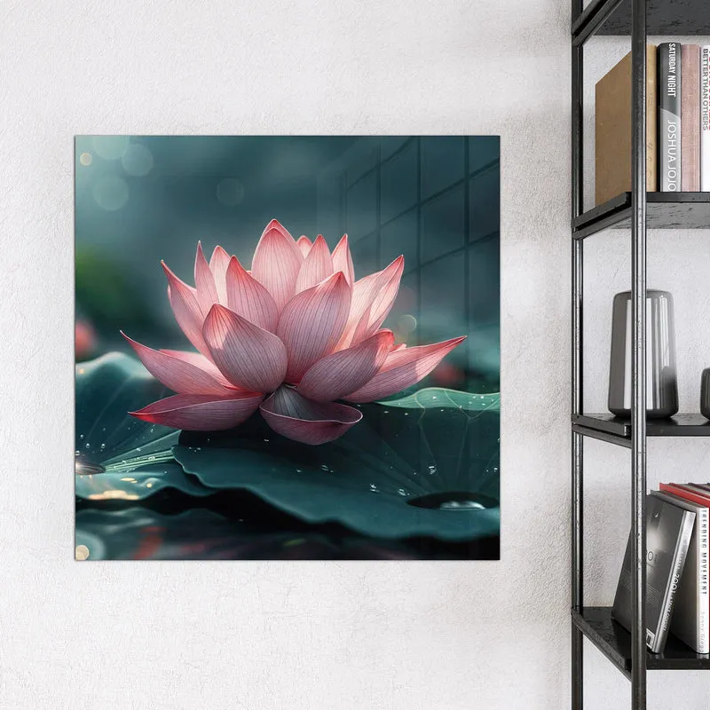 Magnettafel - Rosa Lotusblüte