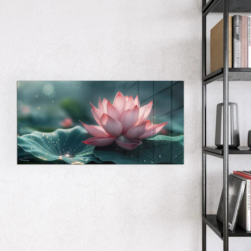 Magnettafel - Rosa Lotusblüte