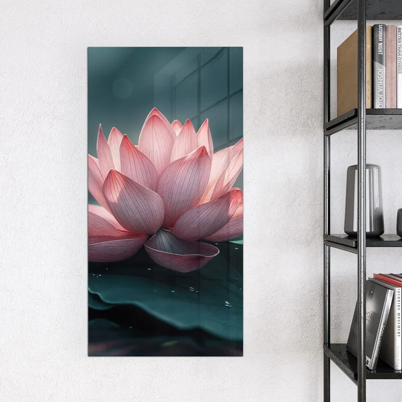 Magnettafel - Rosa Lotusblüte
