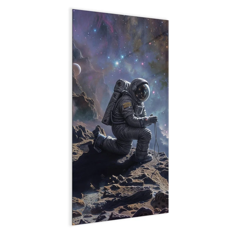 Magnettafel - Astronaut und Galaxie
