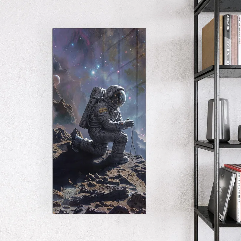 Magnettafel - Astronaut und Galaxie