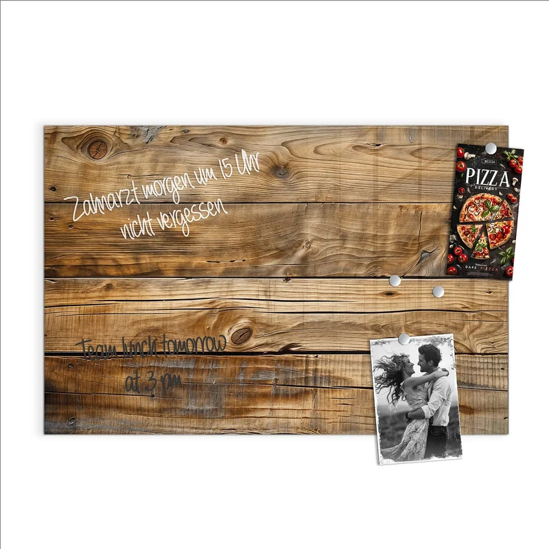 Magnettafel - Goldbraune Maserung