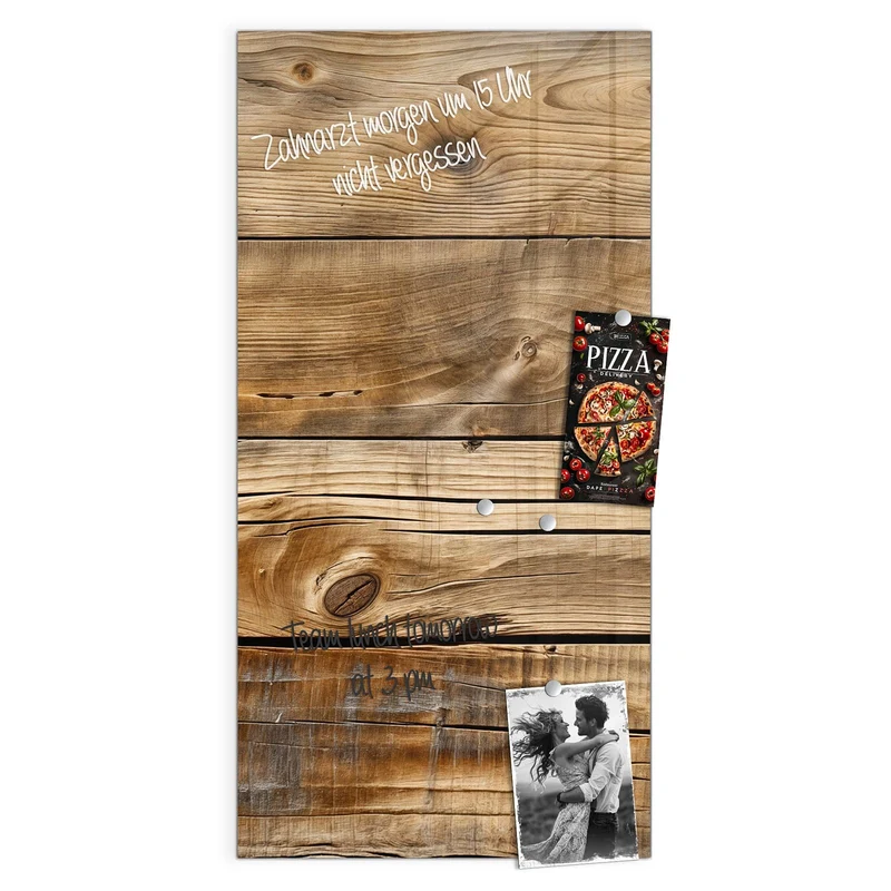 Magnettafel - Goldbraune Maserung
