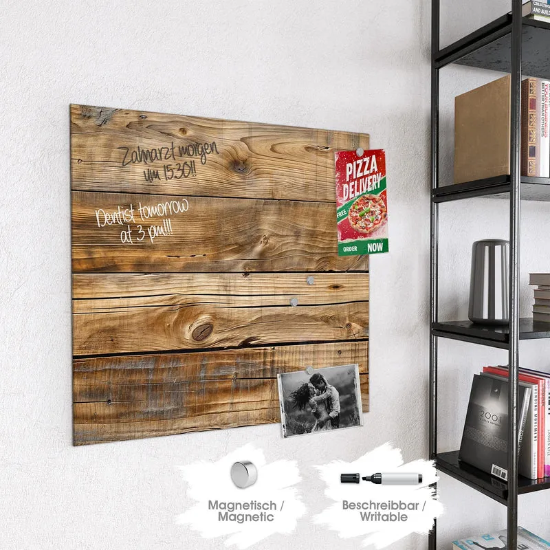 Magnettafel - Goldbraune Maserung