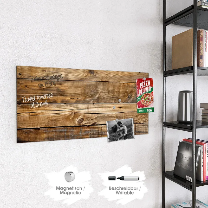 Magnettafel - Goldbraune Maserung