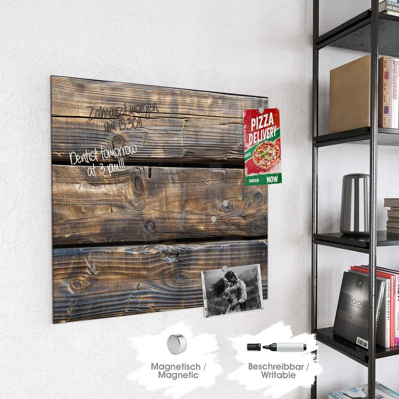 Magnettafel - Alte Holzbalken