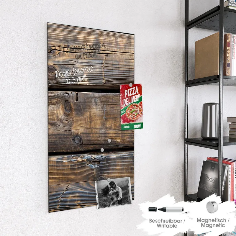 Magnettafel - Alte Holzbalken