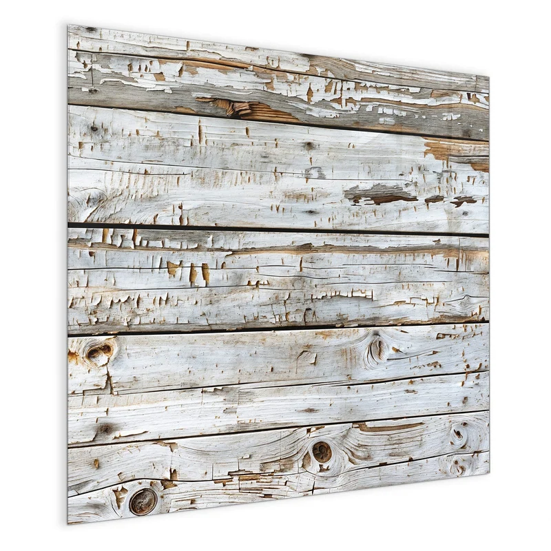 Magnettafel - Weiße Holzpatina