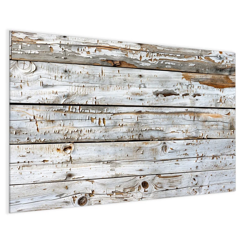 Magnettafel - Weiße Holzpatina
