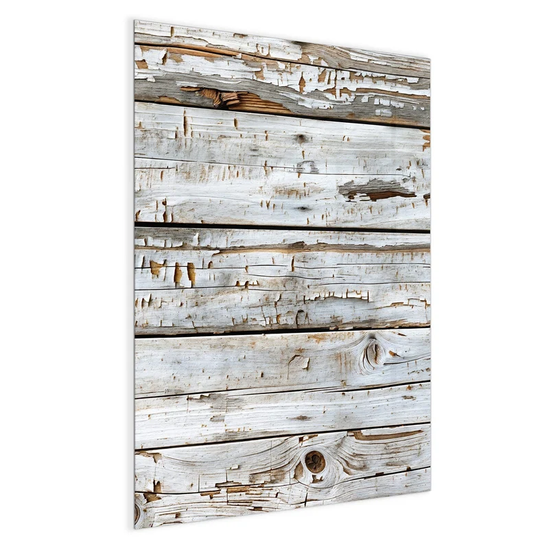 Magnettafel - Weiße Holzpatina