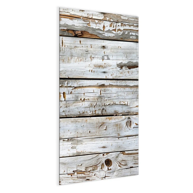 Magnettafel - Weiße Holzpatina