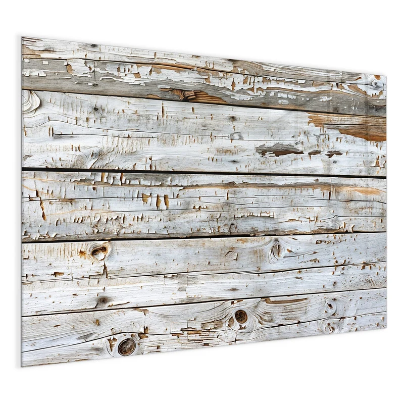 Magnettafel - Weiße Holzpatina
