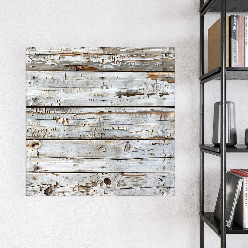 Magnettafel - Weiße Holzpatina