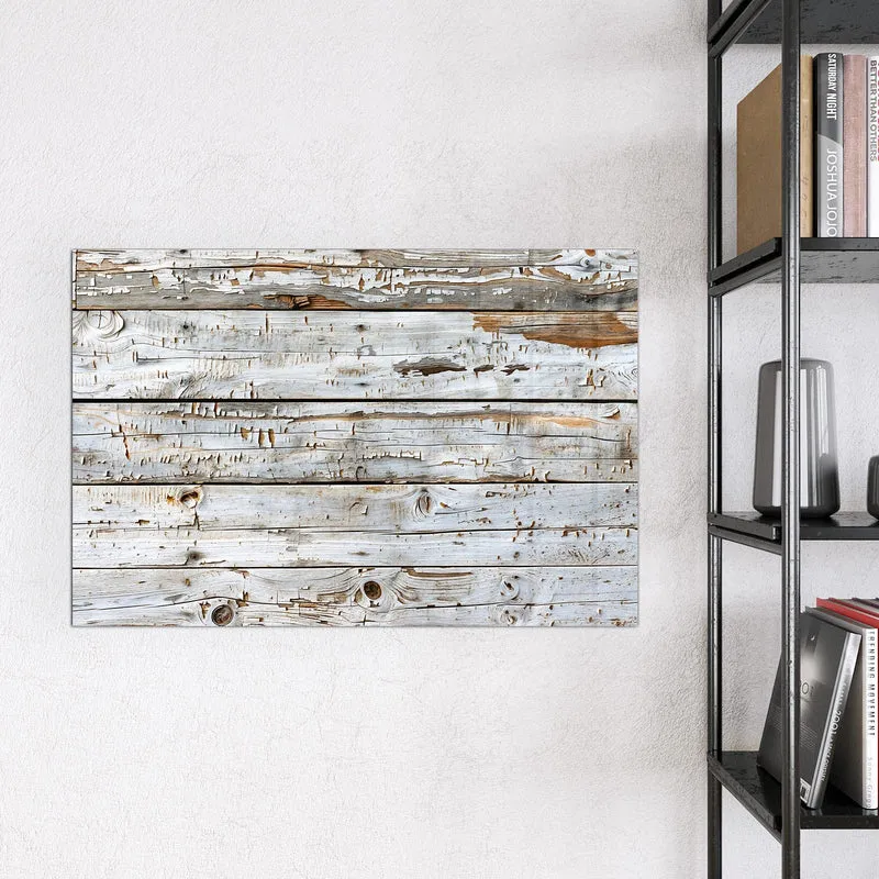 Magnettafel - Weiße Holzpatina