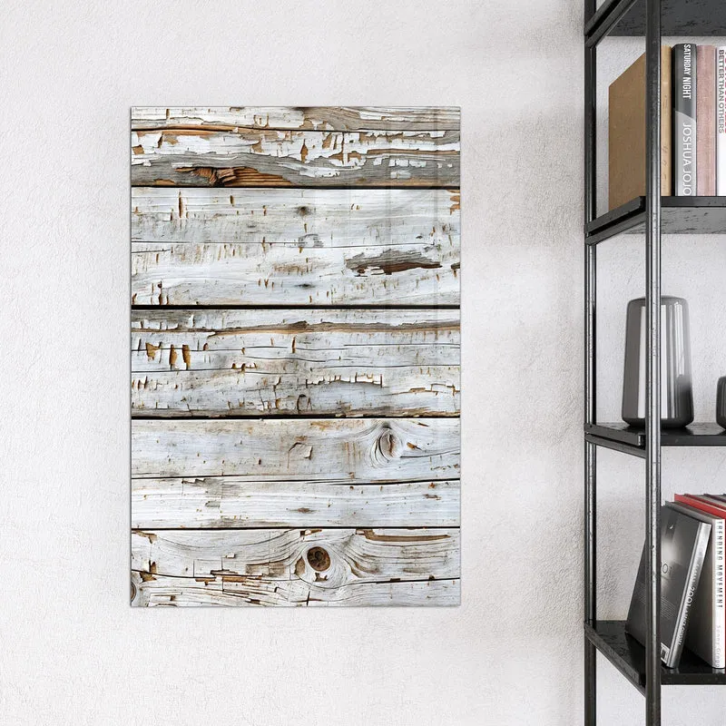 Magnettafel - Weiße Holzpatina